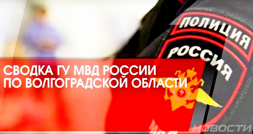 Сводка ГУ МВД России по Волгоградской области за 15 января 2019 г. Видео